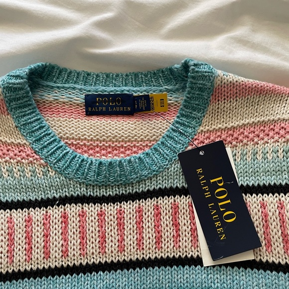 Polo Ralph Lauren Striped linen Blend Pullover Sweater - Picture 9 of 13